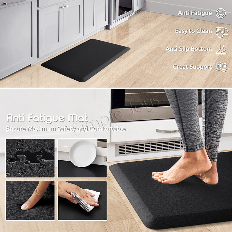 Ergonomic Anti Fatigue Floor Mat Great For Standing Desk Cushioned Support For Kitchen