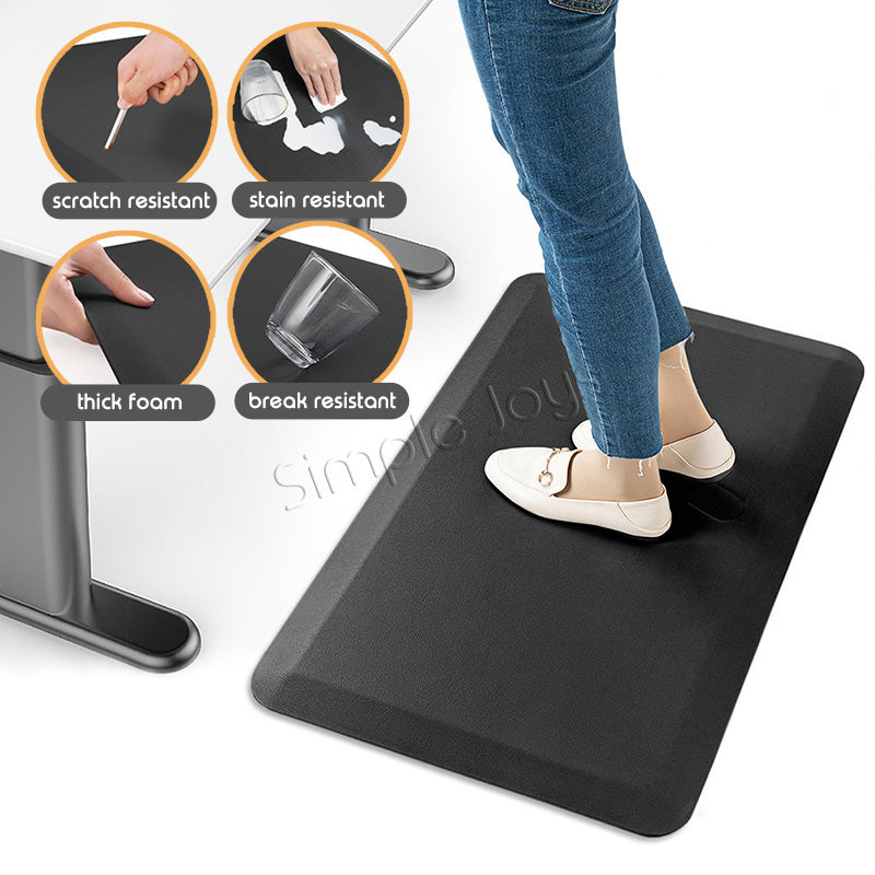 Ergonomic Anti Fatigue Floor Mat Great For Standing Desk Cushioned Support For Kitchen