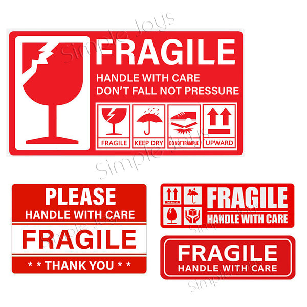 Fragile Label Sticker Handle With Care For Shipping