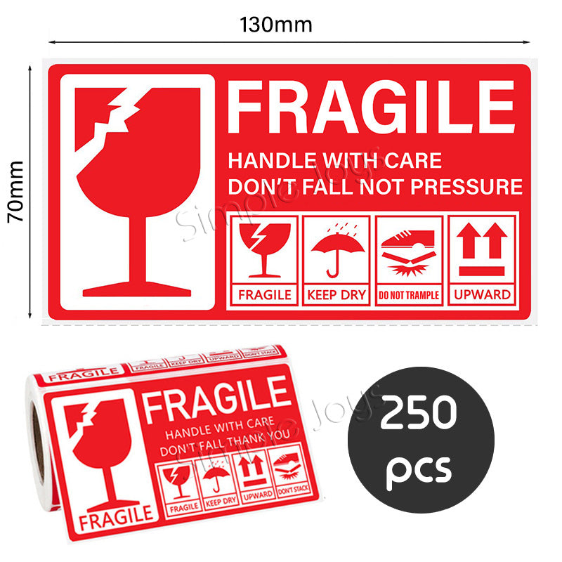 Fragile Label Sticker Handle With Care For Shipping