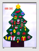 2022 DIY Felt Christmas Tree with Detachable Ornaments on Velcro