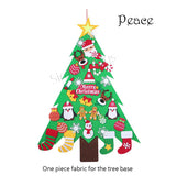 2022 DIY Felt Christmas Tree with Detachable Ornaments on Velcro