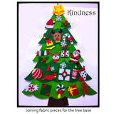 2022 DIY Felt Christmas Tree with Detachable Ornaments on Velcro