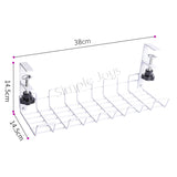 Under Desk Cable Management Organizer Basket Tray Box No Drill Required Comes With Clamp