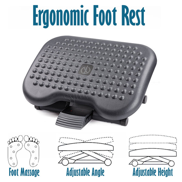 Ergonomic Under Desk Foot Rest With Massage Effect