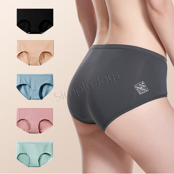Bundle of 5 Seamless Modal Panty Antibacterial Panties Highly Stretchable Breathable And Cooling